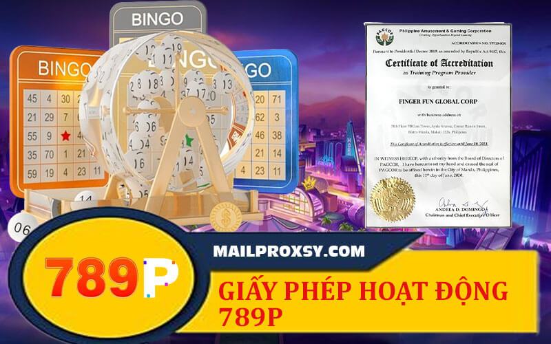 Giấy phép hoạt động 789P